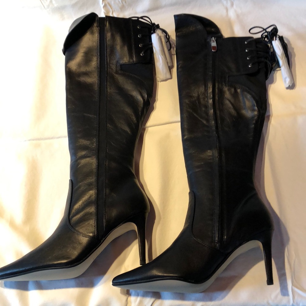 NIB Randolph Duke Black Leather Boots 6.5